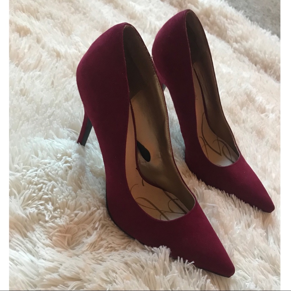 👠 Sam & Libby maroon heels